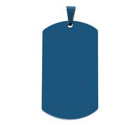 Kettenanhänger ADELIA´S "Unisex Anhänger - Gravuranhänger aus Edelstahl", blau, Schmuckanhänger, Damen, Edelstahl, Kettenanhänger, Perfekt als Geschenk für besondere Menschen (73834859-0) blau