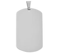 Kettenanhänger ADELIA´S "Unisex Anhänger - Gravuranhänger aus Edelstahl", silber, Schmuckanhänger, Damen, Edelstahl, Kettenanhänger, Zum Verschenken - passend für viele Anlässe (56876841-0) silber
