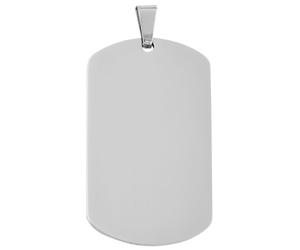 Kettenanhänger ADELIA´S "Unisex Anhänger - Gravuranhänger aus Edelstahl", silber, Schmuckanhänger, Damen, Edelstahl, Kettenanhänger, Zum Verschenken - passend für viele Anlässe (56876841-0) silber