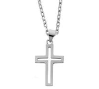 Kettenanhänger ADELIA´S "Unisex Anhänger - Kreuz Kreuzanhänger aus 925 Silber", silber, Schmuckanhänger, Damen, Silber 925 (Sterlingsilber), Kettenanhänger, Ideal als Geschenk - dezent und elegant (71