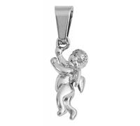 Kettenanhänger ADELIA´S "zeitloser Engel Anhänger aus Edelstahl", silber, Schmuckanhänger, Damen, Edelstahl, Kettenanhänger (92638356-0) silber