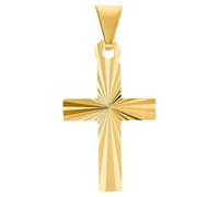 Amor Motivanhänger für Damen und Herren, Unisex, Gold 375 | Kreuz, gold Gold