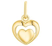 Amor Motivanhänger Unisex Damen Herren Anhänger, Gold, Herz, Kommt in Schmuck Geschenk Box,