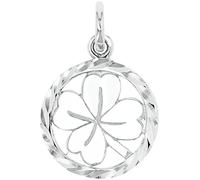 Kettenanhänger AMOR "Kleeblatt", silber (silberfarben), Schmuckanhänger, Damen, Silber 925 (Sterlingsilber), 0,6 g, Kettenanhänger (98684008-0)