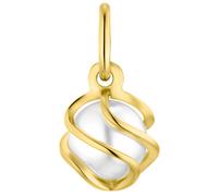 amor - Motivanhänger für Damen und Herren, Unisex, Gold 375, Wachsperle Ketten