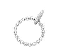 Kettenanhänger "Anhänger Kreis in Kugeloptik, Silber 925", weiß, GIORGIO MARTELLO MILANO, Schmuckanhänger, Damen, onesize, Silber 925 (Sterlingsilber), Kettenanhänger (24289357-0) weiß