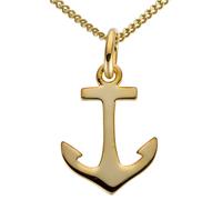 Kettenanhänger FIRETTI "Schmuck Geschenk Gold 333 Halsschmuck Anhänger für Halskette Anker", gold (gelbgoldfarben), Schmuckanhänger, Damen, Gelbgold 333, 0,2 g, Kettenanhänger (55750540-0) gelbgoldfar
