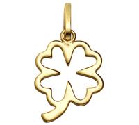 Kettenanhänger FIRETTI "Schmuck Geschenk Gold 333 Halsschmuck Anhänger für Halskette Kleeblatt", gold (gelbgoldfarben), Schmuckanhänger, Damen, Gelbgold 333, 0,31 g, Kettenanhänger (51981551-0) gelbgo