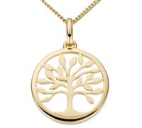 Kettenanhänger FIRETTI "Schmuck Geschenk Gold 333 Halsschmuck Anhänger Halskette Baum", gold (gelbgoldfarben), Schmuckanhänger, Damen, Gelbgold 333, 0,85 g, Kettenanhänger (66088149-0) gelbgoldfarben