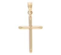 Kettenanhänger FIRETTI "Schmuck Geschenk Gold 375 Halsschmuck Anhänger Kreuz", gelbgoldfarben, Schmuckanhänger, Damen, Gelbgold 375, 0,31 g, Kettenanhänger (32960613-0) gelbgoldfarben