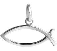 Kettenanhänger FIRETTI "Schmuck Geschenk Silber 925 Halsschmuck Anhänger Fisch", silber (silberfarben), Schmuckanhänger, Damen, Silber 925 (Sterlingsilber), 0,56 g, Kettenanhänger (86019307-0) silberf