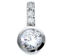Kettenanhänger FIRETTI "Schmuck Geschenk Silber 925 Halsschmuck Anhänger für Halskette", bunt (silberfarben, weiß, weiß), Schmuckanhänger, Damen, Silber 925 (Sterlingsilber), 1,3 g, Kettenanhänger, mi