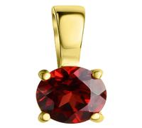 Kettenanhänger FIRETTI "Schmuck Geschenk Silber 925 Halsschmuck Anhänger Solitär Rubin", gold (gelbgoldfarben, rot, rot), Schmuckanhänger, Damen, Silber 925 (Sterlingsilber), 0,5 g, Kettenanhänger, mi
