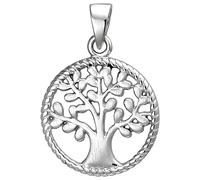 Kettenanhänger JOBO "Anhänger Baum", silber (silber 925), Schmuckanhänger, Damen, Silber 925 (Sterlingsilber), Kettenanhänger, 925 Silber (68276640-0) silber 925