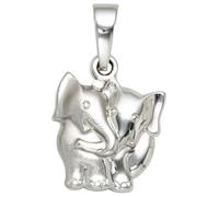 Kettenanhänger JOBO "Anhänger Elefant", silber (silber 925), Schmuckanhänger, Damen, Silber 925 (Sterlingsilber), Kettenanhänger, 925 Silber (39261315-0) silber 925