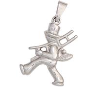 Kettenanhänger JOBO "Anhänger Kinderanhänger Schornsteinfeger", silber (silber 925), Schmuckanhänger, Mädchen, Silber 925 (Sterlingsilber), Kettenanhänger, 925 Silber rhodiniert (52917032-0) silber 92