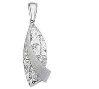 Kettenanhänger JOBO "Anhänger Silberanhänger gehämmert 28 mm", silber 925, Schmuckanhänger, Damen, Silber 925 (Sterlingsilber), Kettenanhänger, 925 Silber rhodiniert (31900112-0) silber 925