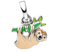 Kettenanhänger JOBO "Kinder-Anhänger Faultier", silber (silber 925), Schmuckanhänger, Damen, Silber 925 (Sterlingsilber), Kettenanhänger, 925 Silber (81348834-0) silber 925