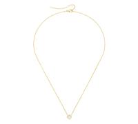 Collier LUIGI MERANO "Mittelteil Blüte, mit funkelnden Brillanten, Gold 585" Halsketten Gr. 45 cm, Gelbgold 585, goldfarben (gold) Damen Colliers (53019140-0)