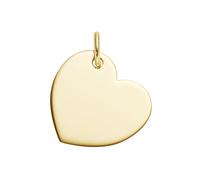 Kettenanhänger LUIGI MERANO "Herz-Platte zum gravieren, Gold 375", gold, Schmuckanhänger, Damen, onesize, Gelbgold 375, Kettenanhänger (20109050-0) gold