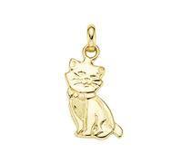 Kettenanhänger LUIGI MERANO "Katze, Gold 375", gold, Schmuckanhänger, Damen, onesize, Gelbgold 375, Kettenanhänger (62168136-0) gold