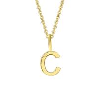 Kettenanhänger ONE ELEMENT "Buchstaben Anhänger aus 333 Gelbgold", gold, Schmuckanhänger, Damen, BuchstabeCimSetmitHalskette, A, Gelbgold 333 Gold, Gelbgold 333, Gold, Kettenanhänger, das perfekte Geb