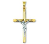 Kettenanhänger ONE ELEMENT "Kreuz Anhänger aus 333 Gelbgold", gold, Schmuckanhänger, Damen, Gelbgold 333 Gold, Gelbgold 333, Gold, Kettenanhänger, Bedeutungsvoll & zeitlos - ein Begleiter mit Persönli