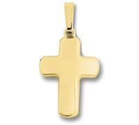 Kettenanhänger ONE ELEMENT "Kreuz Anhänger aus 333 Gelbgold Kreuz Anhänger aus 333 Gelbgold", gold, Schmuckanhänger, Damen, Gelbgold 333 Gold, Gelbgold 333, Gold, Kettenanhänger, Bedeutungsvoll & zeit