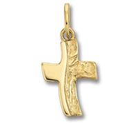 Kettenanhänger ONE ELEMENT "Kreuz Anhänger aus 333 Gelbgold Kreuz Anhänger aus 333 Gelbgold", gold, Schmuckanhänger, Damen, Gelbgold 333 Gold, Gelbgold 333, Gold, Kettenanhänger, Dezente Symbolik - st