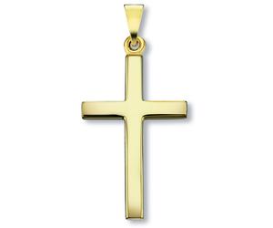 Kettenanhänger ONE ELEMENT "Kreuz Anhänger aus 333 Gelbgold Kreuz Anhänger aus 333 Gelbgold", gold, Schmuckanhänger, Damen, Gelbgold 333 Gold, Gelbgold 333, Gold, Kettenanhänger, Persönlicher Akzent -
