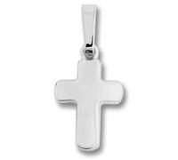 Kettenanhänger ONE ELEMENT "Kreuz Anhänger aus 333 Weißgold Kreuz Anhänger aus 333 Weißgold", silber, Schmuckanhänger, Damen, Gold Weißgold 333, Gold, Weißgold 333, Kettenanhänger, stilvoll & feminin 