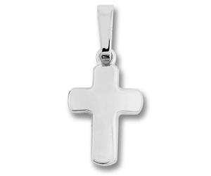 Kettenanhänger ONE ELEMENT "Kreuz Anhänger aus 333 Weißgold", silber, Schmuckanhänger, Damen, Gold Weißgold 333, Gold, Weißgold 333, Kettenanhänger, Persönlicher Akzent - schlicht, modern, aussagekräf