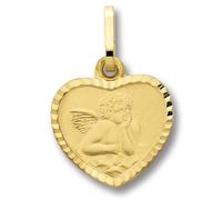 Kettenanhänger ONE ELEMENT "Schutzengel Anhänger aus 333 Gelbgold", gold, Schmuckanhänger, Damen, Gelbgold 333 Gold, Gelbgold 333, Gold, Kettenanhänger, Persönlicher Akzent - schlicht, modern, aussage