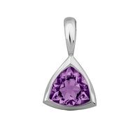 Kettenanhänger OROLINO "585 Gold mit echtem Amethyst", weiß (weiß, lila), Schmuckanhänger, Damen, one-size, Gold, 0,4 g, Kettenanhänger (98044347-0) weiß, lila