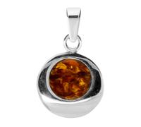 Kettenanhänger OSTSEE-SCHMUCK "Ostsee-Schmuck Anhänger Alina 12 mm Anhänger Alina 12 mm", weiß, Schmuckanhänger, Damen, 22 x 12mm, Silber 925 (Sterlingsilber), 2,1 g, Kettenanhänger (39764659-0) weiß