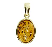 Kettenanhänger OSTSEE-SCHMUCK "Ostsee-Schmuck Anhänger Classic 17x12 mm", gelb, Schmuckanhänger, Damen, 32x15mm, Gelbgold 333, 1,6 g, Kettenanhänger (74577943-0) gelb