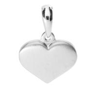 Kettenanhänger OSTSEE-SCHMUCK "- Herz 15 mm - Silber 925/000 -" Gr. 22, silber (silber 925, silberfarben, weiß), Schmuckanhänger, Damen, Silber 925 (Sterlingsilber), Kettenanhänger (85015350-22) silbe