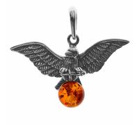 Kettenanhänger OSTSEE-SCHMUCK "Ostsee-Schmuck Anhänger Adler Anhänger Adler", weiß, Schmuckanhänger, Damen, 30 x 40mm, Silber 925 (Sterlingsilber), 5,2 g, Kettenanhänger (54996562-0) weiß