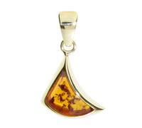 Kettenanhänger OSTSEE-SCHMUCK "Ostsee-Schmuck Anhänger Alea Anhänger Alea", gelb, Schmuckanhänger, Damen, 21 x 12mm, Gelbgold 333, 1,5 g, Kettenanhänger (49815043-0) gelb