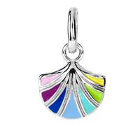 Kettenanhänger OSTSEE-SCHMUCK "Ostsee-Schmuck Anhänger Blüte Anhänger Blüte", blau, Schmuckanhänger, Damen, 15 x 9mm, Silber 925 (Sterlingsilber), 0,5 g, Kettenanhänger (56697549-0) blau