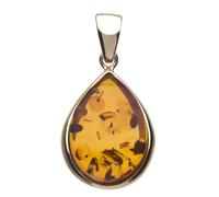 Kettenanhänger OSTSEE-SCHMUCK "Ostsee-Schmuck Anhänger Classic 16x12 mm", gelb (weiß, neutral), Schmuckanhänger, Damen, 31 x 16mm, Gelbgold 333, 3,3 g, Kettenanhänger (15347656-0)