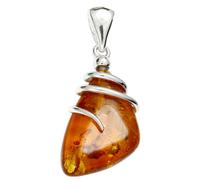 Kettenanhänger OSTSEE-SCHMUCK "Ostsee-Schmuck Anhänger Danica Anhänger Danica", weiß, Schmuckanhänger, Damen, 38 x 16mm, Silber 925 (Sterlingsilber), 3,1 g, Kettenanhänger (41366741-0) weiß