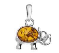 Kettenanhänger OSTSEE-SCHMUCK "Ostsee-Schmuck Anhänger Elefant Anhänger Elefant", weiß, Schmuckanhänger, Damen, 22x18mm, Silber 925 (Sterlingsilber), 2,4 g, Kettenanhänger (64278263-0) weiß