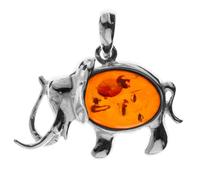 Kettenanhänger OSTSEE-SCHMUCK "Ostsee-Schmuck Anhänger Elefant Anhänger Elefant", weiß, Schmuckanhänger, Damen, 27x30mm, Silber 925 (Sterlingsilber), 4 g, Kettenanhänger (58258937-0) weiß