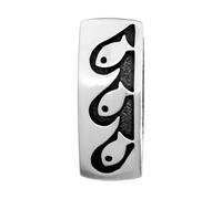 Kettenanhänger OSTSEE-SCHMUCK "Ostsee-Schmuck Anhänger Gleiter-Fisch Anhänger Gleiter-Fisch", weiß, Schmuckanhänger, Damen, 33 x 12mm, Silber 925 (Sterlingsilber), 11,8 g, Kettenanhänger (41432239-0) 