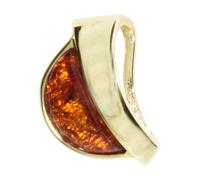 Kettenanhänger OSTSEE-SCHMUCK "Ostsee-Schmuck Anhänger Gleiter-Lale Anhänger Gleiter-Lale", gelb, Schmuckanhänger, Damen, 18x12mm, Silber 925 (Sterlingsilber), 2,6 g, Kettenanhänger (32583347-0) gelb