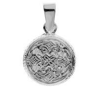 Kettenanhänger OSTSEE-SCHMUCK "Ostsee-Schmuck Anhänger Hiddensee 13 mm rund", weiß, Schmuckanhänger, Damen, 21 x 13mm, Silber 925 (Sterlingsilber), 2 g, Kettenanhänger (51368227-0) weiß