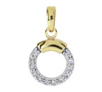 Kettenanhänger OSTSEE-SCHMUCK "Ostsee-Schmuck Anhänger Meva Anhänger Meva", gelb, Schmuckanhänger, Damen, 18 x 10mm, Gelbgold 333, 1,1 g, Kettenanhänger (53445254-0) gelb