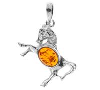 Kettenanhänger OSTSEE-SCHMUCK "Ostsee-Schmuck Anhänger Pferd Anhänger Pferd", weiß, Schmuckanhänger, Damen, 32 x 22mm, Silber 925 (Sterlingsilber), 2,5 g, Kettenanhänger (26603622-0) weiß