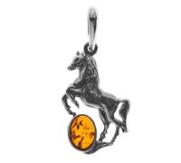 Kettenanhänger OSTSEE-SCHMUCK "Ostsee-Schmuck Anhänger Pferd Anhänger Pferd", weiß, Schmuckanhänger, Damen, 34 x 17mm, Silber 925 (Sterlingsilber), 3 g, Kettenanhänger (74141227-0) weiß